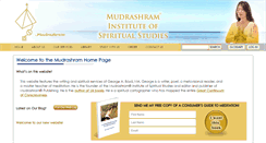 Desktop Screenshot of mudrashram.com